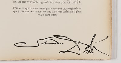 Lot 299 - Salvador Dalí (1904–1989) - Moïse et le Monothéisme (compleet portfolio) 1974