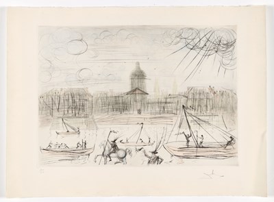 Lot 302 - Salvador Dalí (1904–1989) - Académie de Paris 1971 (kleurenets)
