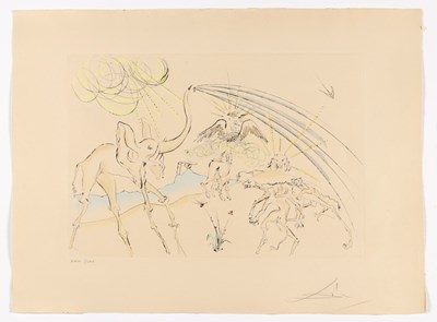 Lot 306 - Salvador Dalí (1904–1989), Bestiaire de La Fontaine Dalinisé. 1974