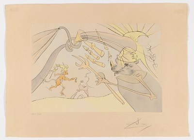Lot 307 - Salvador Dalí (1904–1989), Bestiaire de La Fontaine Dalinisé. 1974