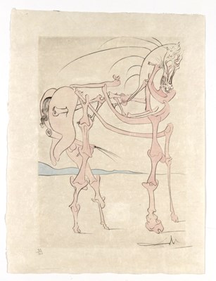 Lot 313 - Salvador Dalí (1904–1989), Visions de Quevedo 6 etsen 1975