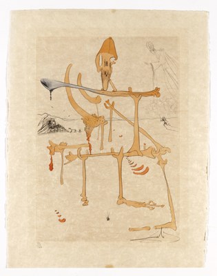 Lot 313 - Salvador Dalí (1904–1989), Visions de Quevedo 6 etsen 1975