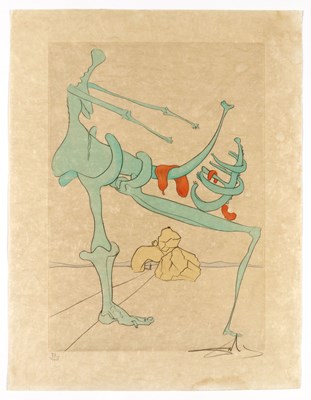 Lot 313 - Salvador Dalí (1904–1989), Visions de Quevedo 6 etsen 1975