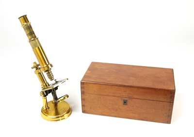 Lot 102 - A Constant Verick, 'Mòdele No. 6' Microscope, circa 1880.