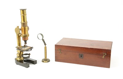 Lot 103 - A French Compound Monocular Microscope, Circa 1880.