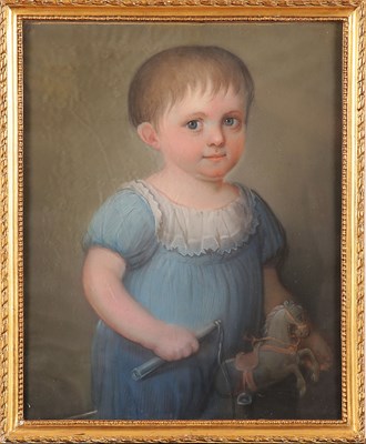 Lot 92 - Biedermeier pastel schilderij (ca. 1840)