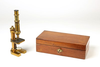 Lot 114 - Brass Monocular Microscope by Carl Zeiss, c. 1886.