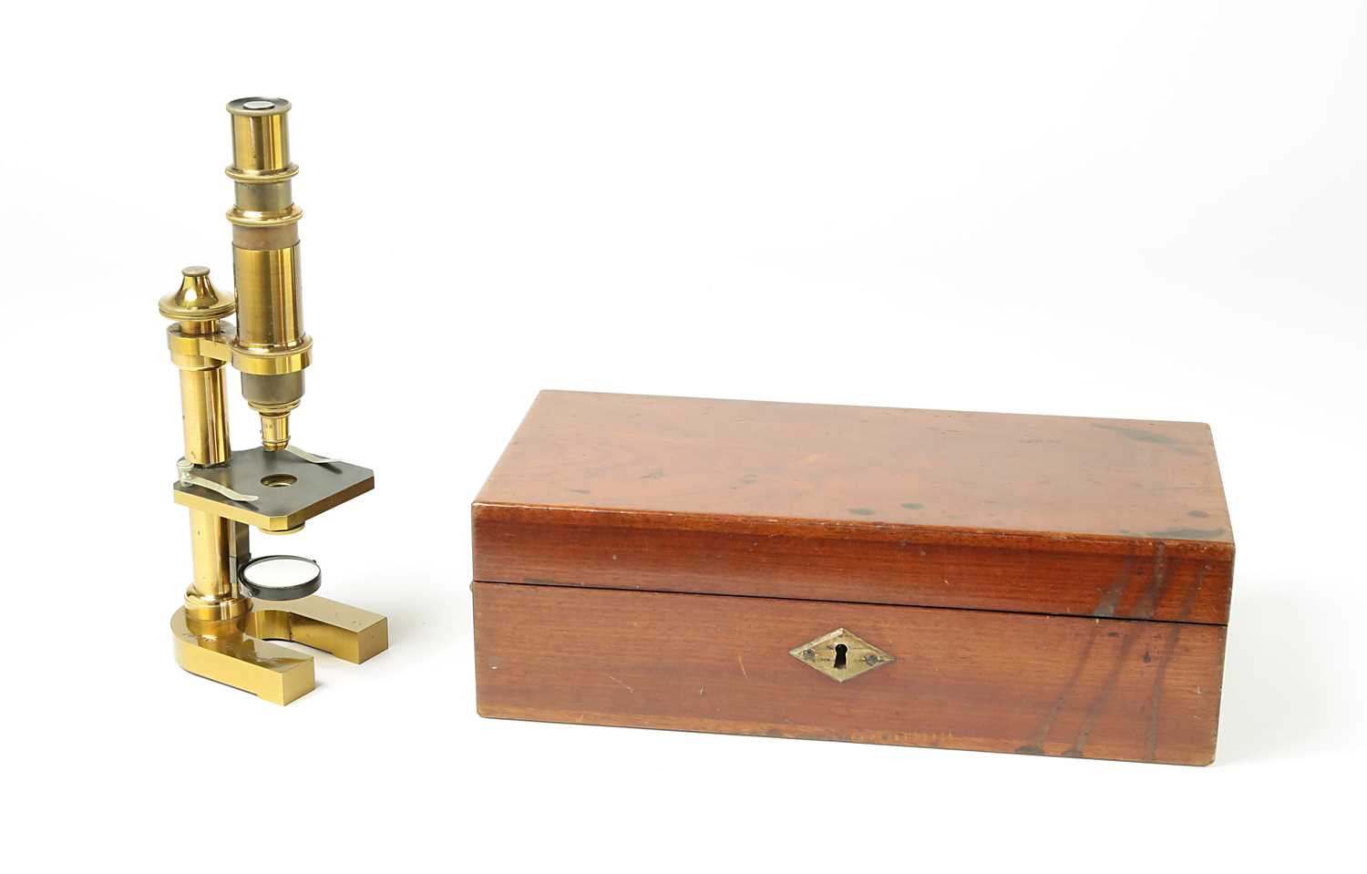 Lot 115 - Brass Monocular Microscope by Carl Zeiss, c. 1886.