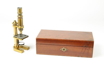 Lot 115 - Brass Monocular Microscope by Carl Zeiss, c. 1886.