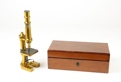 Lot 116 - Brass Monocular Microscope by Carl Zeiss, c. 1886.