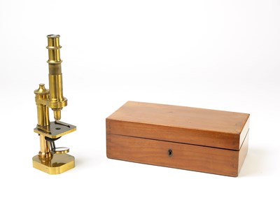Lot 117 - Brass Monocular Microscope by Carl Zeiss, c. 1888.