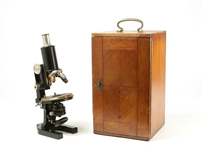 Lot 122 - A Carl Zeiss Jug Handle Compound Monocular Microscope, Ca 1900