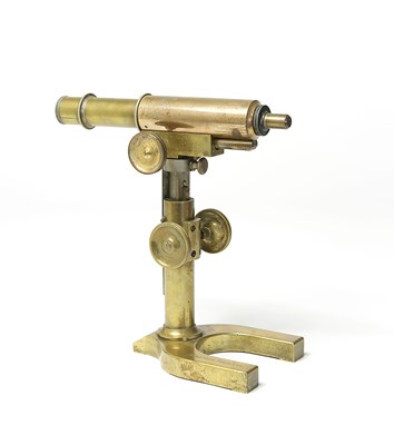Lot 130 - A Brass Horizontal Textile Microscope, by Carl Reichert, Ca 1905.