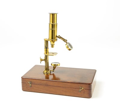 Lot 146 - A Brass Botanist Filed Microscope, Mid. 19th Century