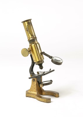 Lot 154 - A Brass Monocular Microscope, Late 19th Century