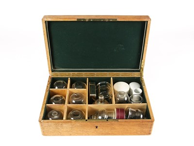 Lot 191 - A Wet Cupping Set in Wooden Case, Ca. 1900