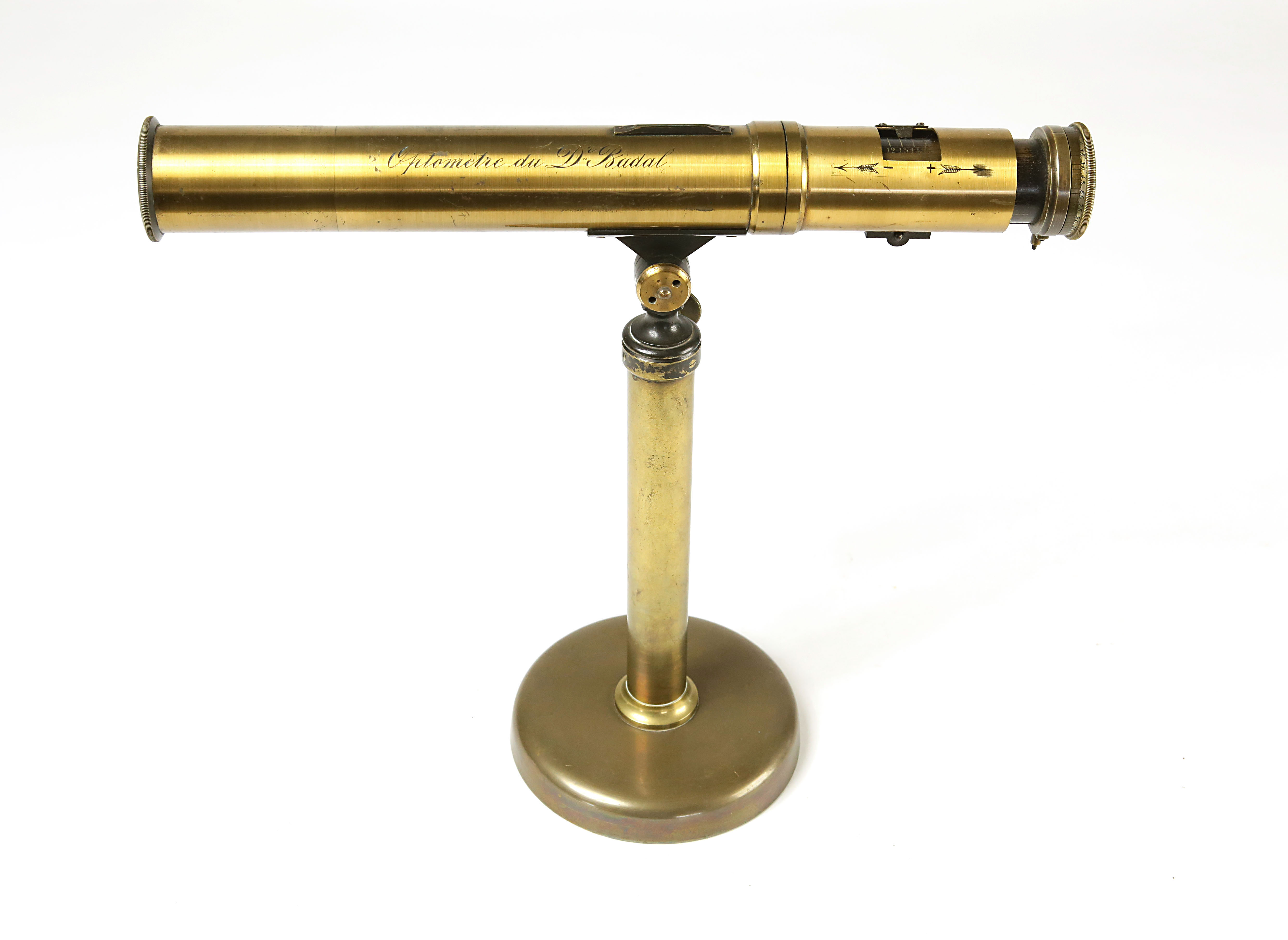 Lot 193 - A Brass Optometer by Dr. Jules-Antoine Badal,
