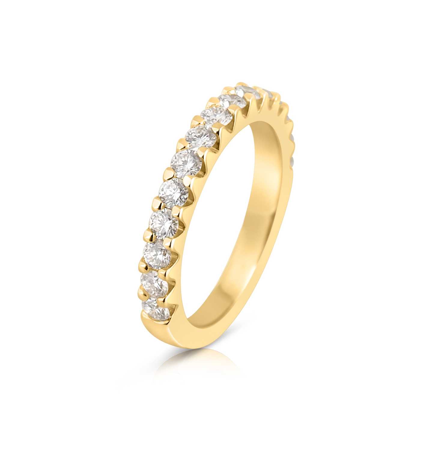 Lot 547 - 14K Gold Diamond Half-Eternity Ring