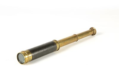 Lot 206 - A Brass and Leather Bound Telescope, Ca 1900