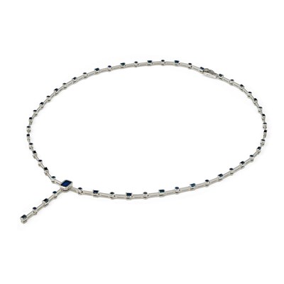 Lot 182 - Gold Necklace with Sapphire