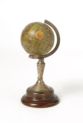 Lot 217 - A Small Globe on Silver Stand, Ca 1900.