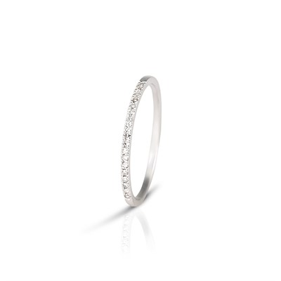 Lot 316 - White Gold Eternity Ring with Diamonds
