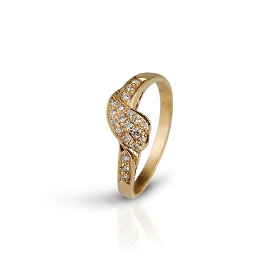 Lot 340 - Gold Ring set with Diamonds