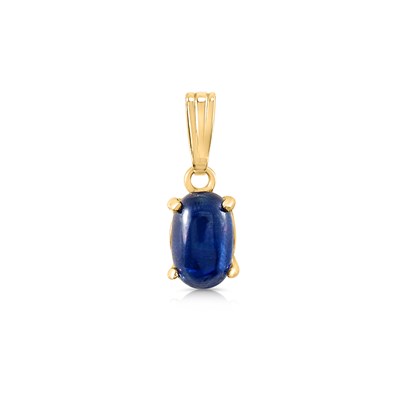 Lot 442 - Gold Pendant set with Sapphire Solitaire
