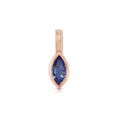 Lot 469 - Gold Pendant set with Marquise - cut Topaz Solitaire
