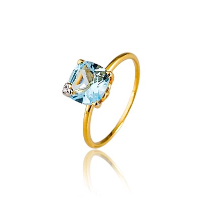 Lot 474 - Gold Ring set with Topaz Solitaire