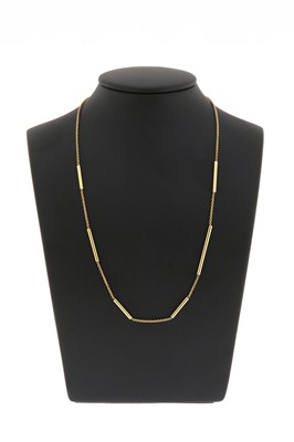 Lot 653 - Gold ‘Rods’ Necklace