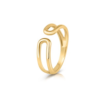 Lot 678 - Gold Looped Ring