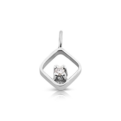 Lot 831 - White Gold Pendant set with Diamond