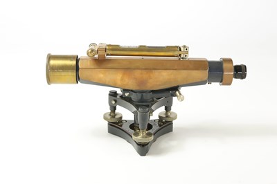 Lot 10 - A fine working English surveyor's theodolite or transit instrument