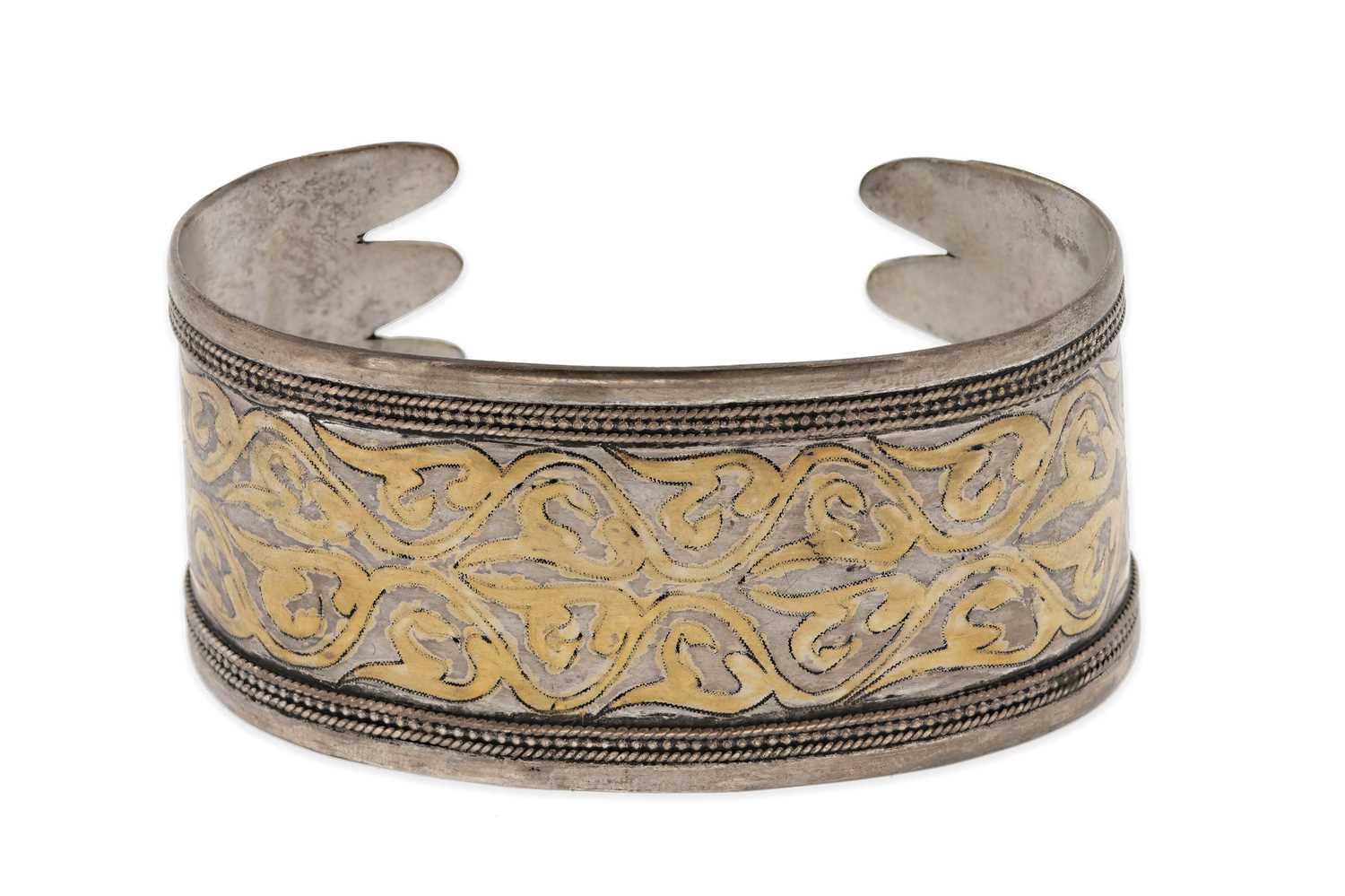 Lot 163 - A Fire-Gilded Silver ‘Bilezik’ Cuff Bracelet.