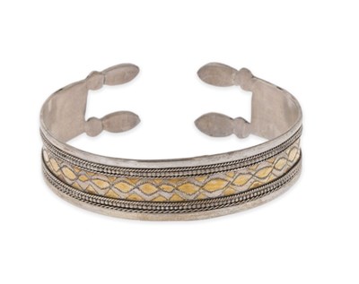 Lot 165 - A Fire-Gilded Silver ‘Bilezik’ Bracelet.