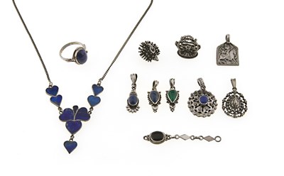 Lot 234 - Mixed lot of Asian Silver Jewellery