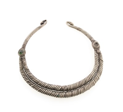 Lot 171 - Afghan Silver Torque Necklace