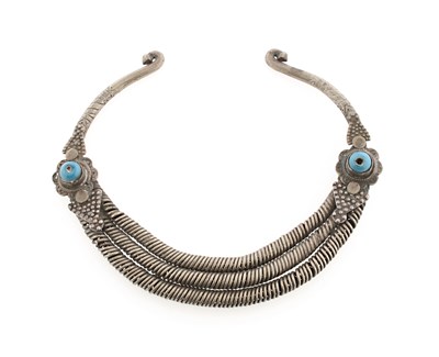 Lot 170 - Afghan Silver Torque Necklace