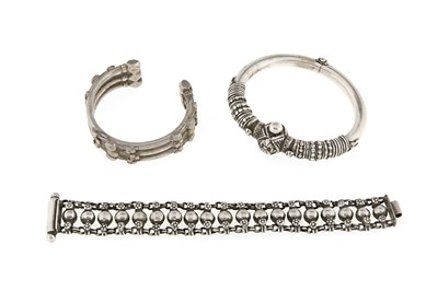 Lot 191 - Three Indian Silver Bracelets