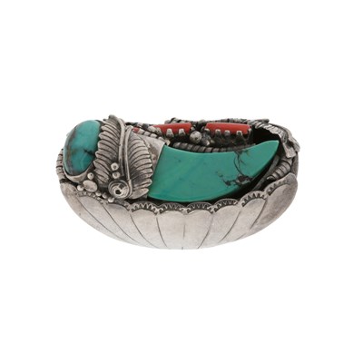 Lot 246 - Tibetan Sterling Silver Ring