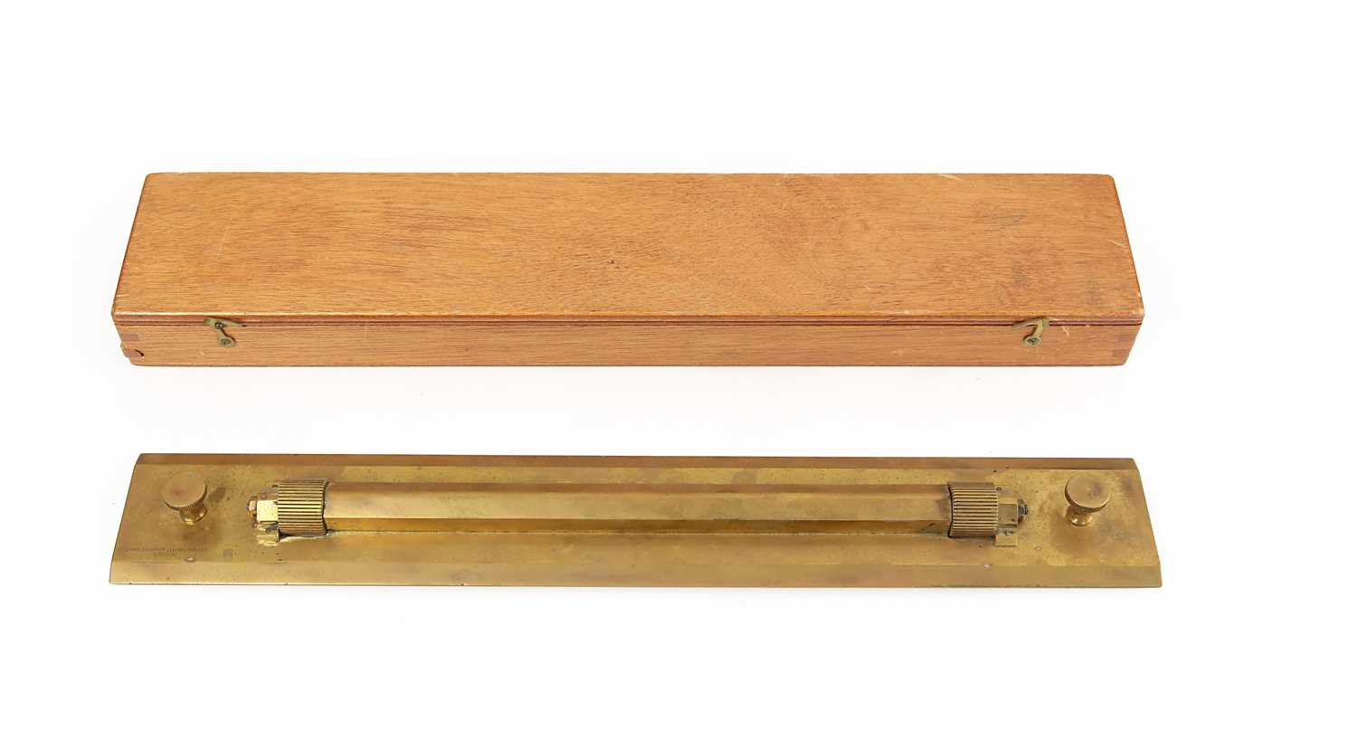 Lot 14 - A Brass Rolling Navigation Ruler, 19th