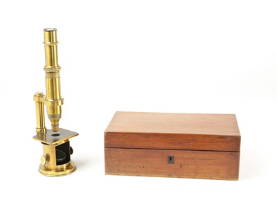 Lot 110 - A Nachet et Fils Monocular Drum Microscope, ca 1860.