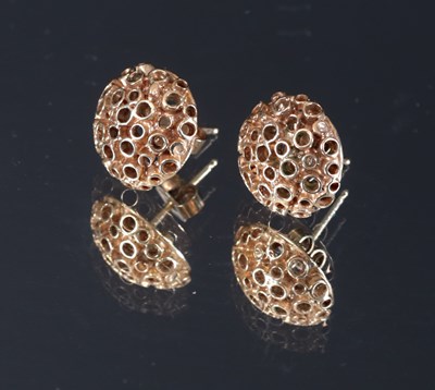 Lot 8 - A Pair of 14K. Gold Ear Studs