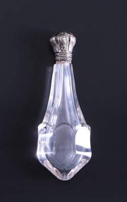 Lot 10 - Cristal Parfum Holder with Silver Cap
