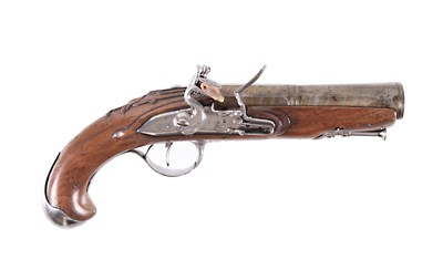 Lot 12 - A Rare German Flintlock Pistol, circa 1730.