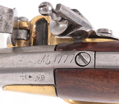 Lot 14 - French Cavalry Flintlock Pistol for Officers, M1777 by ‘St Etienne’