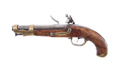 Lot 17 - A French 1807 Cavalry Flintlock Pistol, Modèle ‘AN IX’