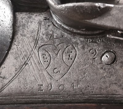 Lot 18 - British Cavalry Flintlock Pistol for East India Company, ca. 1804.