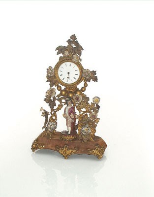 Lot 5678 - Antiek schoorsteenklokje